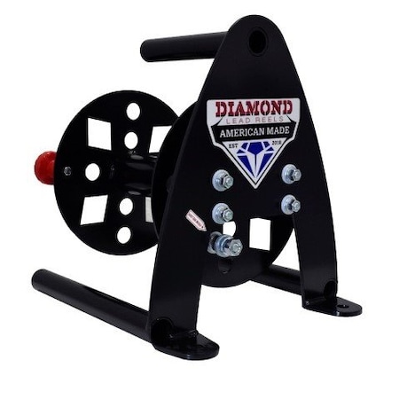 Diamond Lead Reels Jumper Reel, Heavy-Duty, 10 in. , Black, Steel JMP10BLK